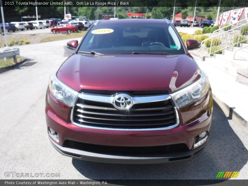 Ooh La La Rouge Mica / Black 2015 Toyota Highlander Limited AWD