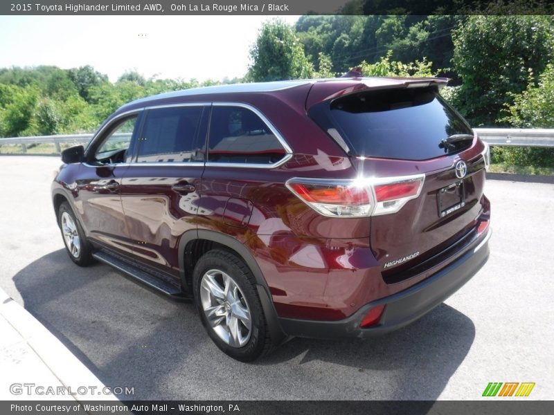 Ooh La La Rouge Mica / Black 2015 Toyota Highlander Limited AWD