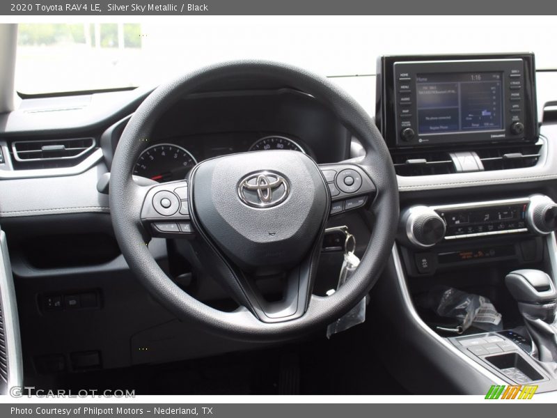 Silver Sky Metallic / Black 2020 Toyota RAV4 LE