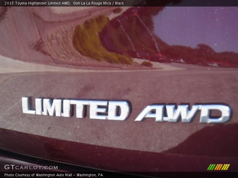 Ooh La La Rouge Mica / Black 2015 Toyota Highlander Limited AWD