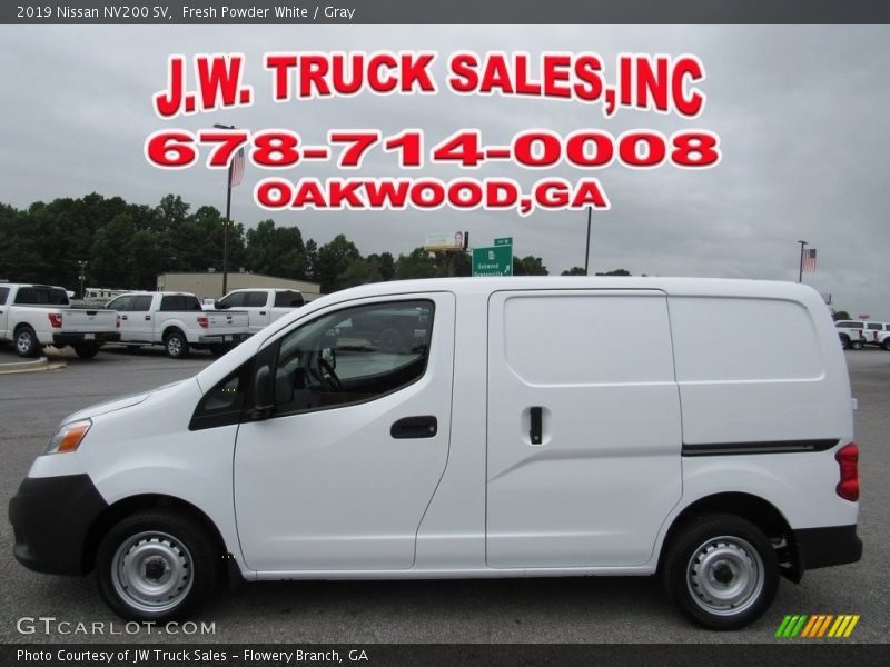 Fresh Powder White / Gray 2019 Nissan NV200 SV