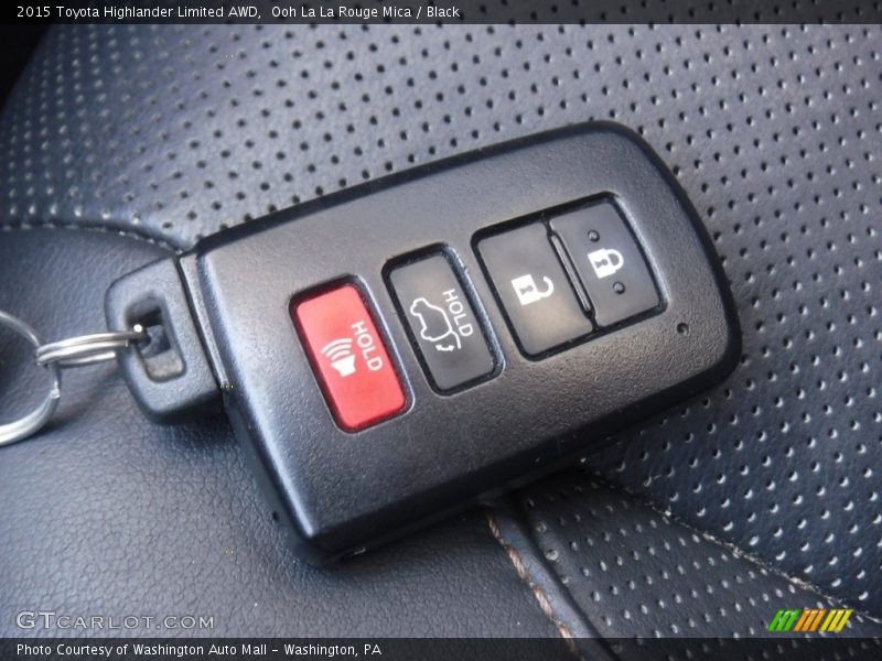 Ooh La La Rouge Mica / Black 2015 Toyota Highlander Limited AWD