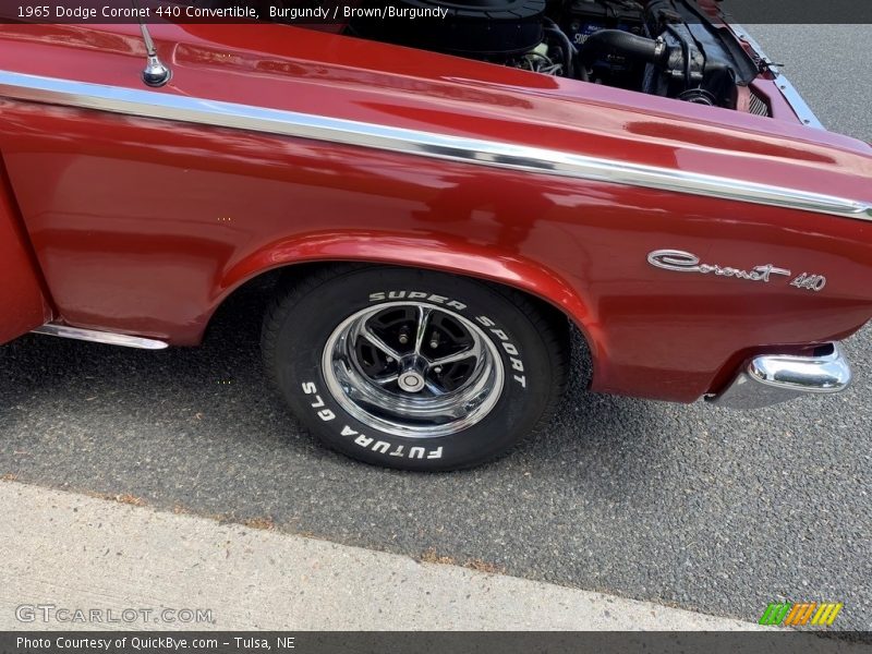 Burgundy / Brown/Burgundy 1965 Dodge Coronet 440 Convertible