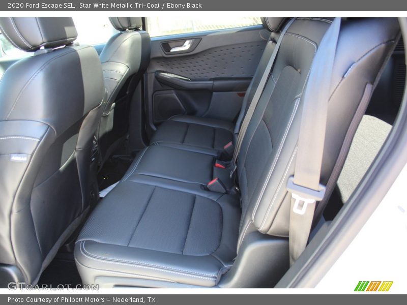 Star White Metallic Tri-Coat / Ebony Black 2020 Ford Escape SEL