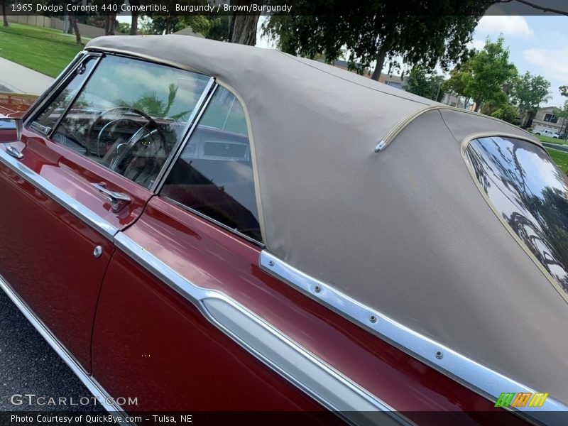 Burgundy / Brown/Burgundy 1965 Dodge Coronet 440 Convertible