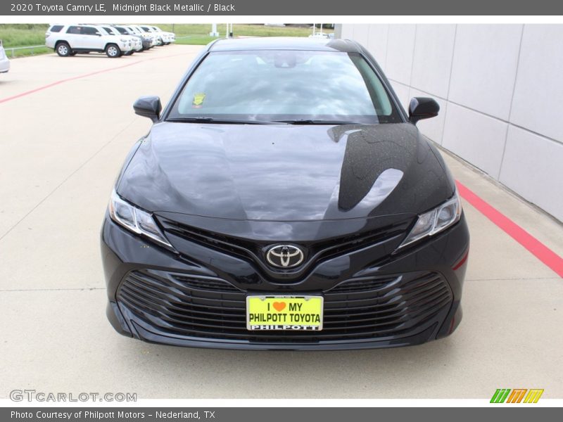 Midnight Black Metallic / Black 2020 Toyota Camry LE