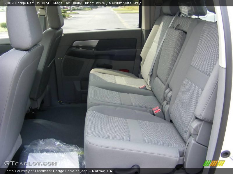 Bright White / Medium Slate Gray 2009 Dodge Ram 3500 SLT Mega Cab Dually