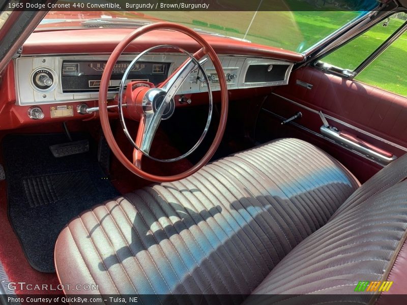 Front Seat of 1965 Coronet 440 Convertible