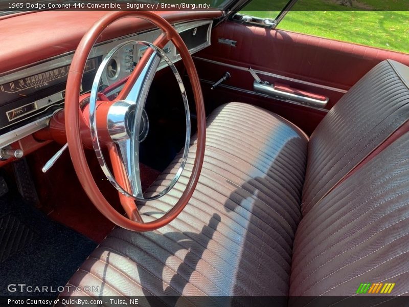Front Seat of 1965 Coronet 440 Convertible