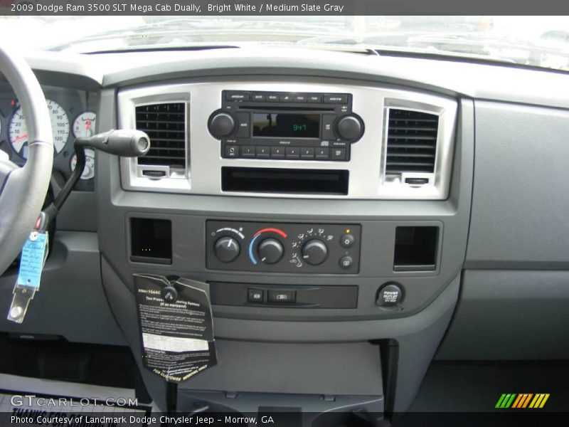 Bright White / Medium Slate Gray 2009 Dodge Ram 3500 SLT Mega Cab Dually