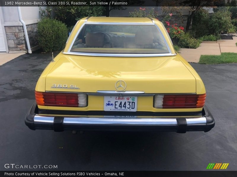 Sun Yellow / Palomino 1982 Mercedes-Benz SL Class 380 SL Roadster