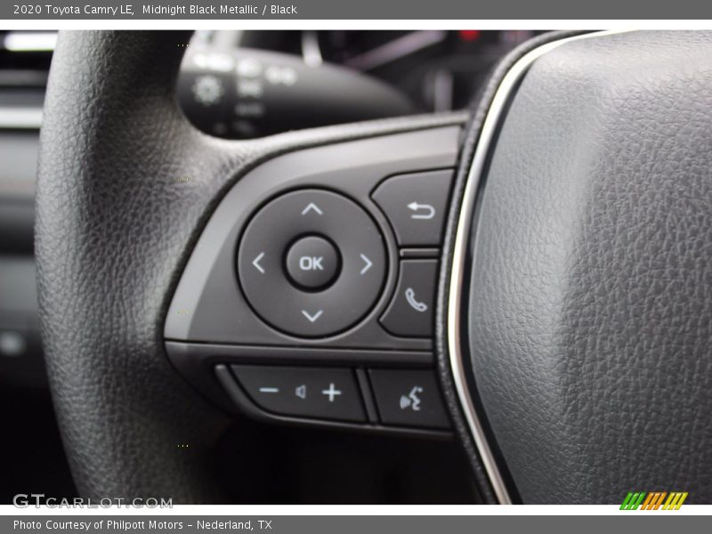 Midnight Black Metallic / Black 2020 Toyota Camry LE