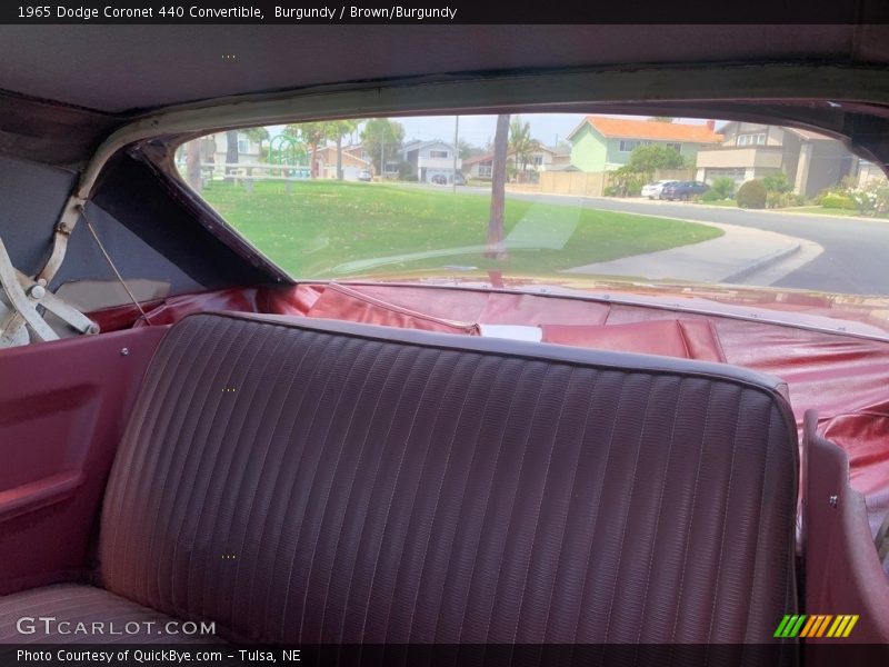 Rear Seat of 1965 Coronet 440 Convertible