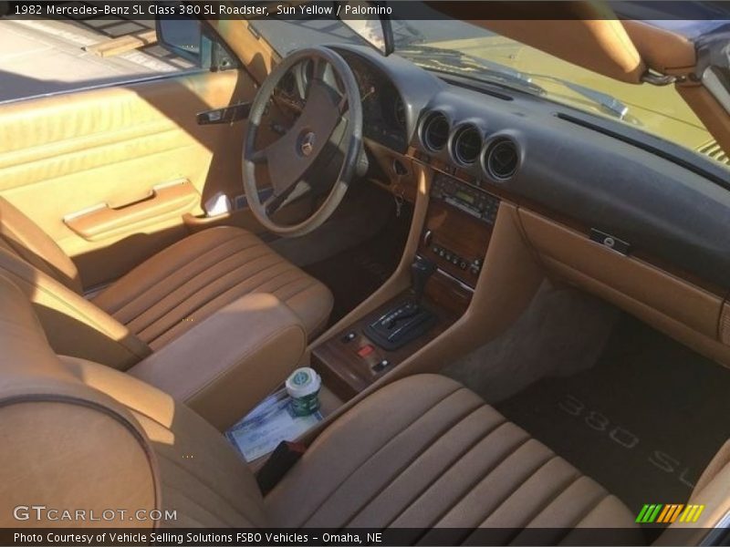 Front Seat of 1982 SL Class 380 SL Roadster