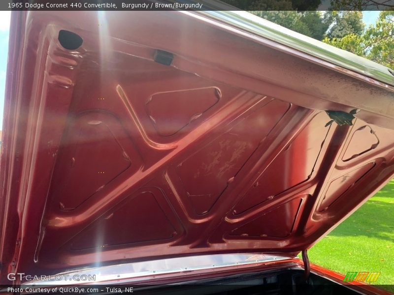 Burgundy / Brown/Burgundy 1965 Dodge Coronet 440 Convertible