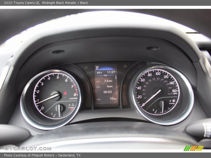 Midnight Black Metallic / Black 2020 Toyota Camry LE