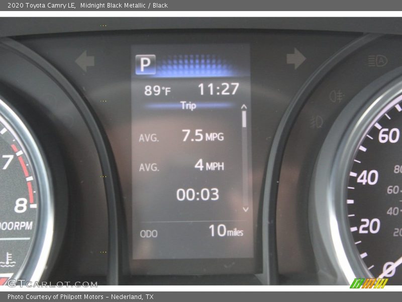 Midnight Black Metallic / Black 2020 Toyota Camry LE