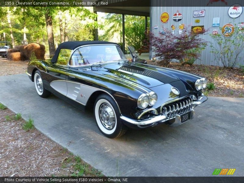 Front 3/4 View of 1959 Corvette Convertible