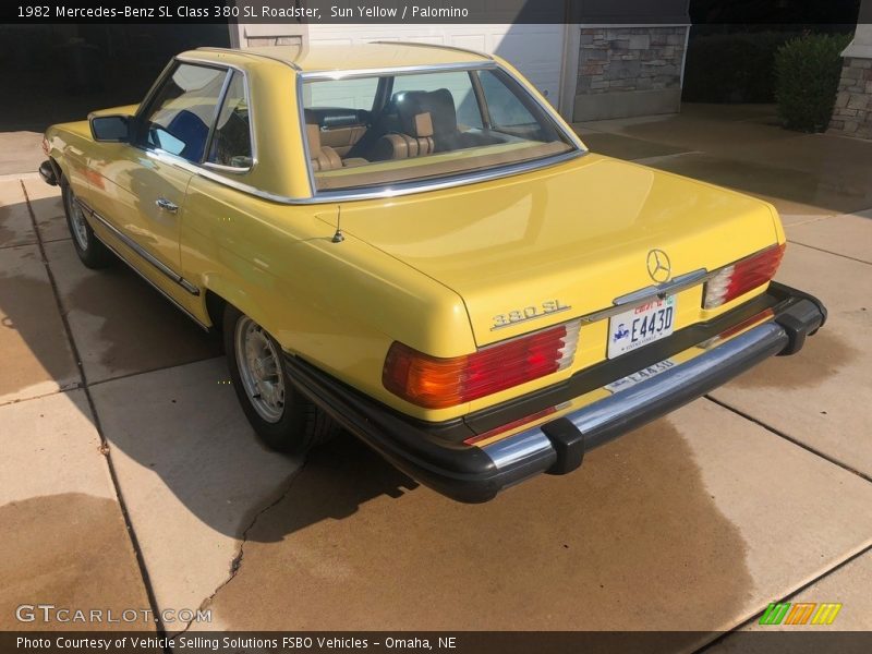 Sun Yellow / Palomino 1982 Mercedes-Benz SL Class 380 SL Roadster