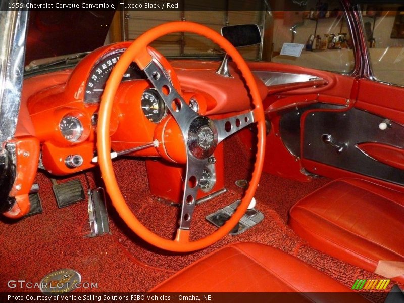  1959 Corvette Convertible Red Interior