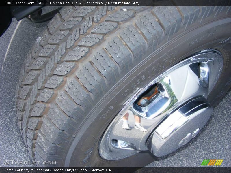 Bright White / Medium Slate Gray 2009 Dodge Ram 3500 SLT Mega Cab Dually