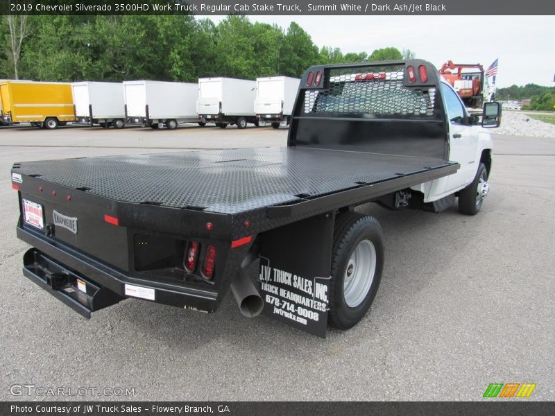 Summit White / Dark Ash/Jet Black 2019 Chevrolet Silverado 3500HD Work Truck Regular Cab Stake Truck