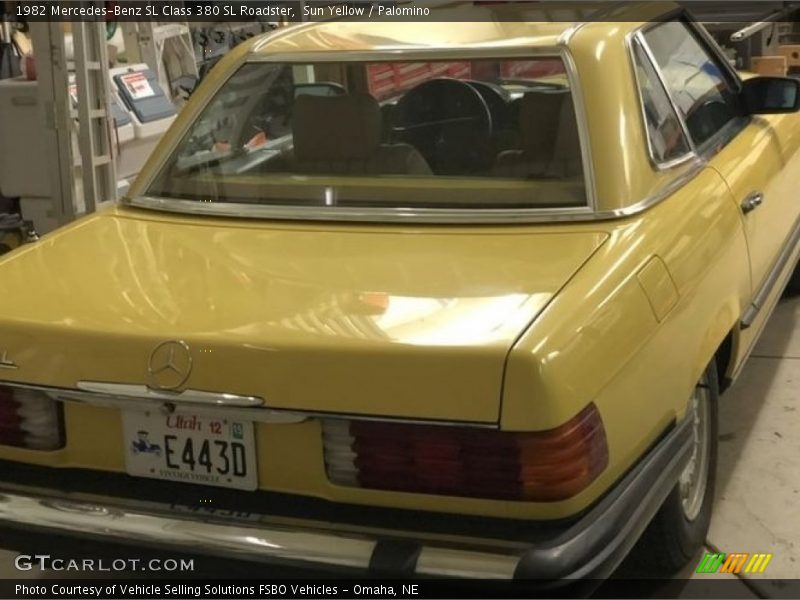 Sun Yellow / Palomino 1982 Mercedes-Benz SL Class 380 SL Roadster