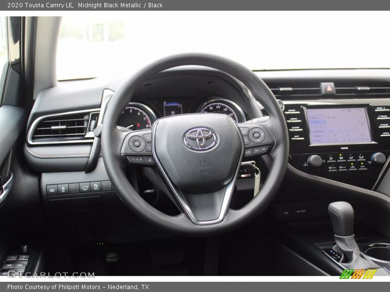 Midnight Black Metallic / Black 2020 Toyota Camry LE