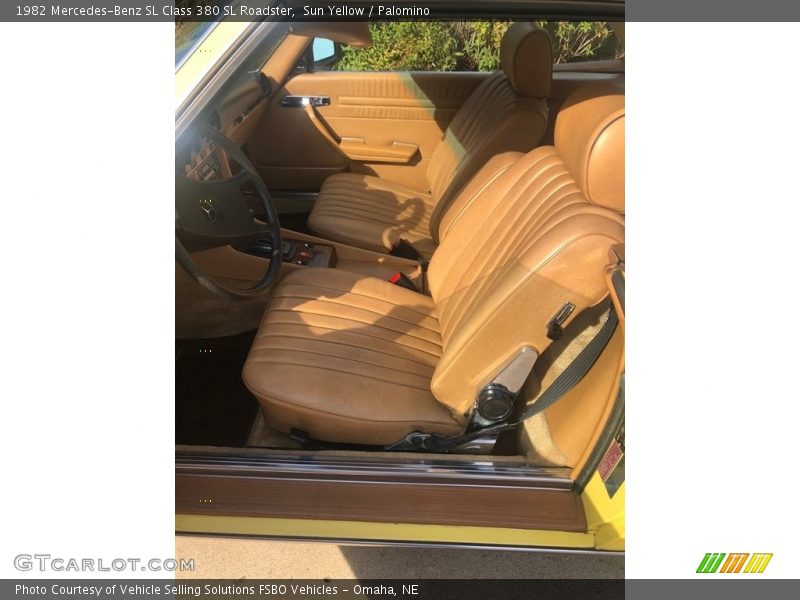Sun Yellow / Palomino 1982 Mercedes-Benz SL Class 380 SL Roadster