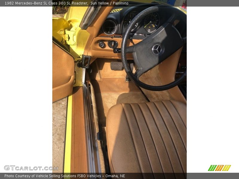 Sun Yellow / Palomino 1982 Mercedes-Benz SL Class 380 SL Roadster