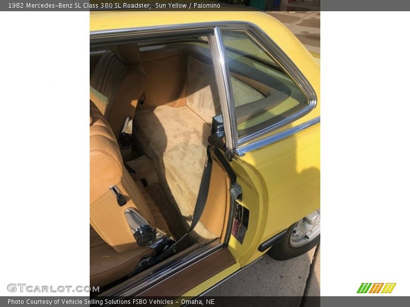 Sun Yellow / Palomino 1982 Mercedes-Benz SL Class 380 SL Roadster