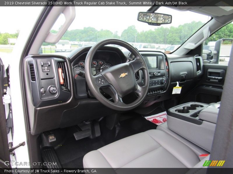Summit White / Dark Ash/Jet Black 2019 Chevrolet Silverado 3500HD Work Truck Regular Cab Stake Truck