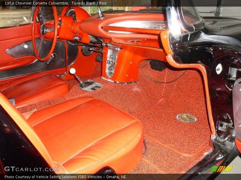 Front Seat of 1959 Corvette Convertible