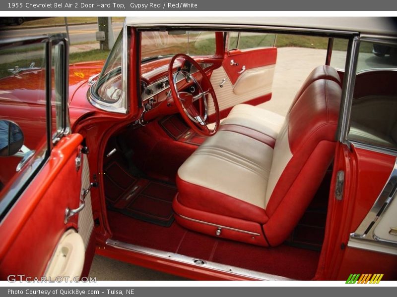 Gypsy Red / Red/White 1955 Chevrolet Bel Air 2 Door Hard Top