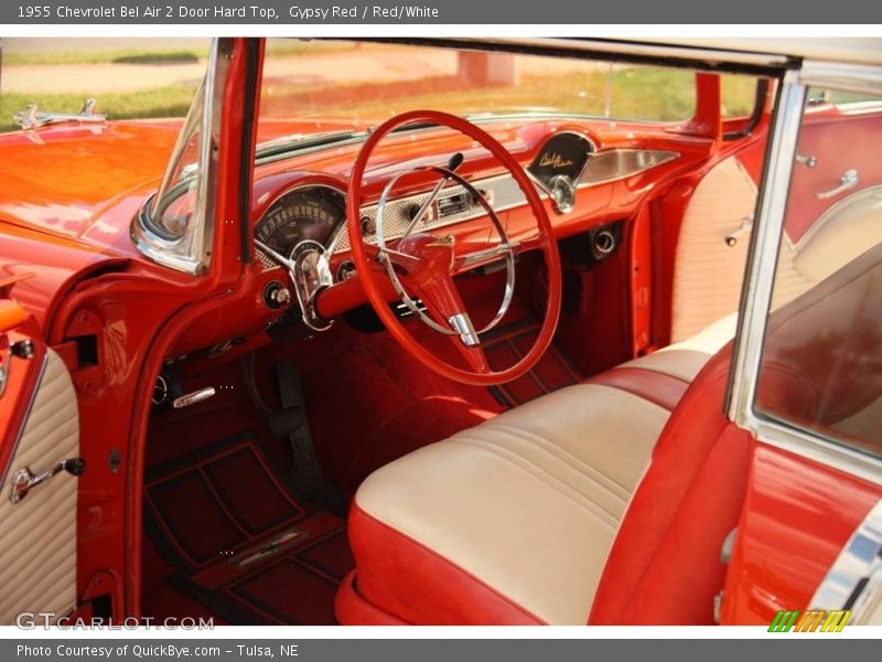Gypsy Red / Red/White 1955 Chevrolet Bel Air 2 Door Hard Top