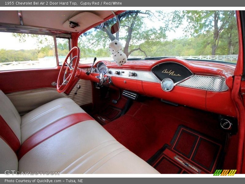 Gypsy Red / Red/White 1955 Chevrolet Bel Air 2 Door Hard Top