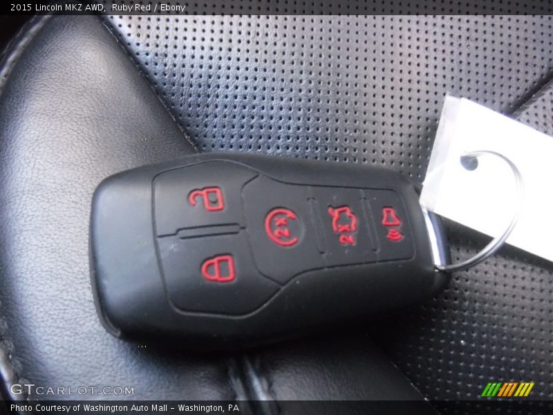Keys of 2015 MKZ AWD