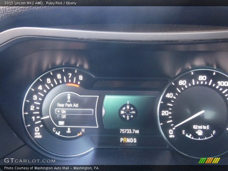 Ruby Red / Ebony 2015 Lincoln MKZ AWD