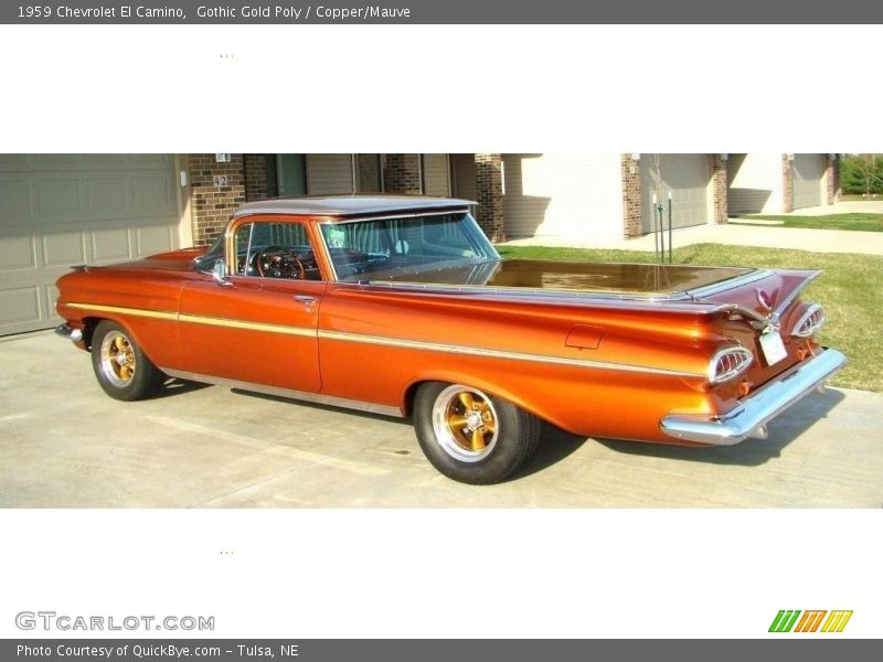 Gothic Gold Poly / Copper/Mauve 1959 Chevrolet El Camino