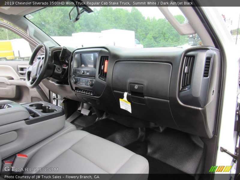 Summit White / Dark Ash/Jet Black 2019 Chevrolet Silverado 3500HD Work Truck Regular Cab Stake Truck