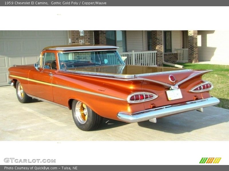 Gothic Gold Poly / Copper/Mauve 1959 Chevrolet El Camino