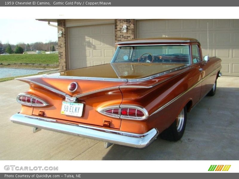 Gothic Gold Poly / Copper/Mauve 1959 Chevrolet El Camino