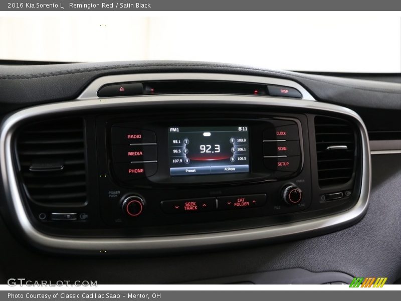 Remington Red / Satin Black 2016 Kia Sorento L