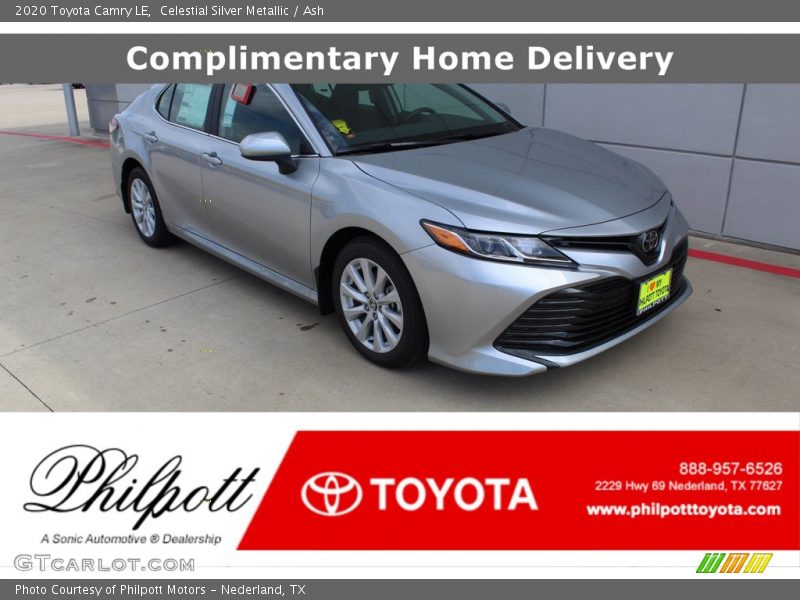 Celestial Silver Metallic / Ash 2020 Toyota Camry LE