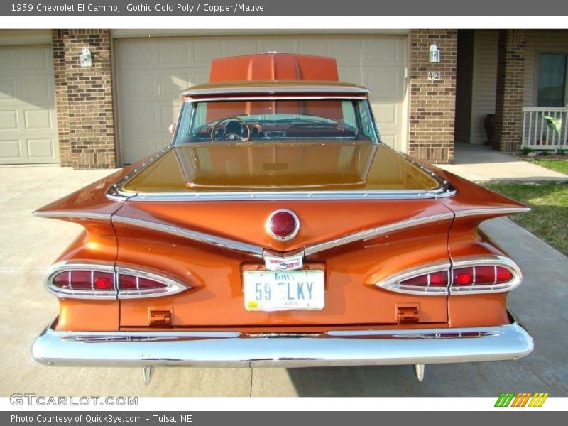 Gothic Gold Poly / Copper/Mauve 1959 Chevrolet El Camino