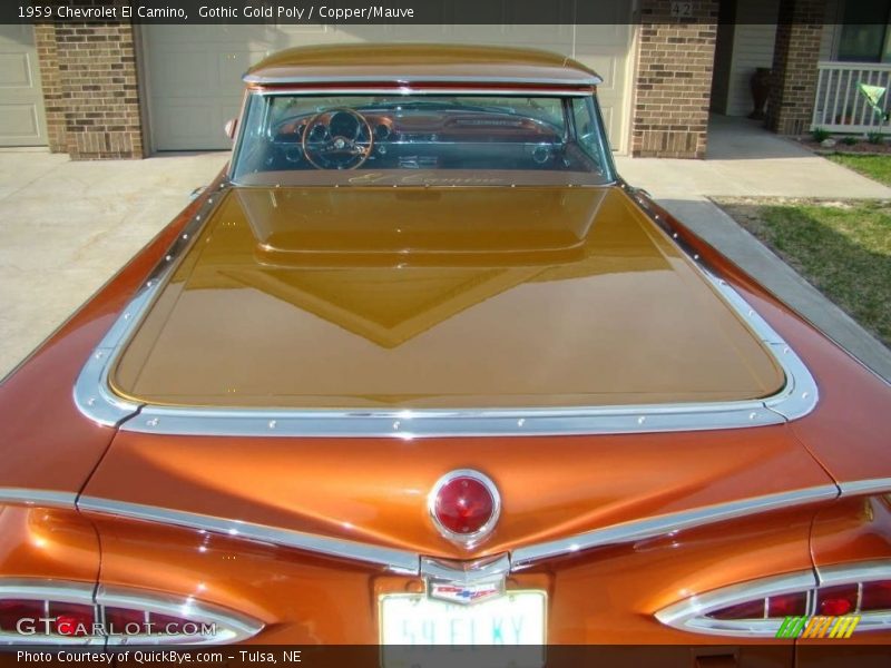 Gothic Gold Poly / Copper/Mauve 1959 Chevrolet El Camino