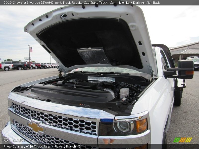 Summit White / Dark Ash/Jet Black 2019 Chevrolet Silverado 3500HD Work Truck Regular Cab Stake Truck