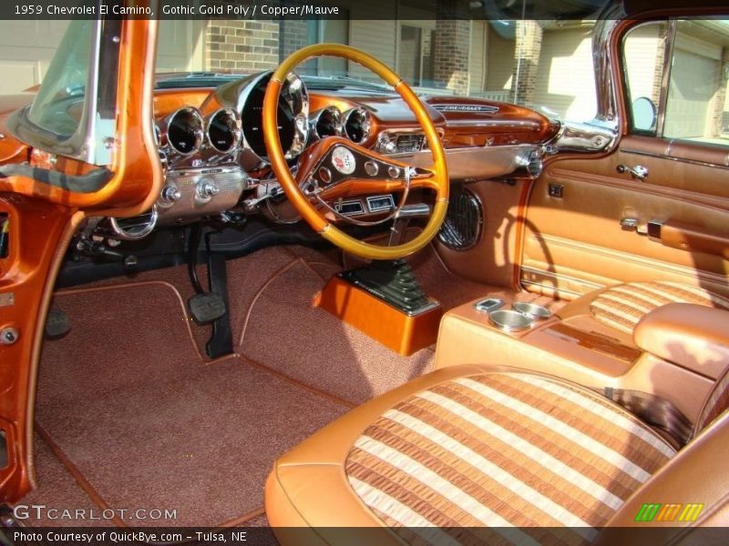  1959 El Camino  Copper/Mauve Interior