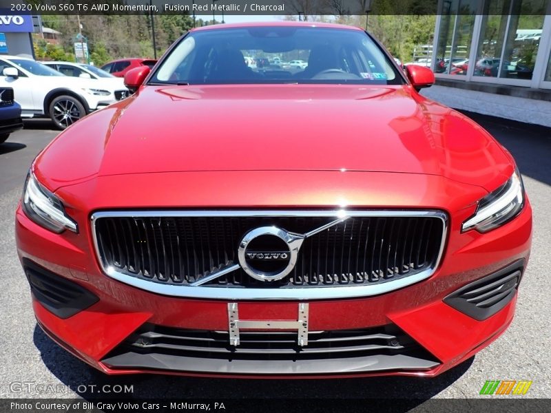 Fusion Red Metallic / Charcoal 2020 Volvo S60 T6 AWD Momentum