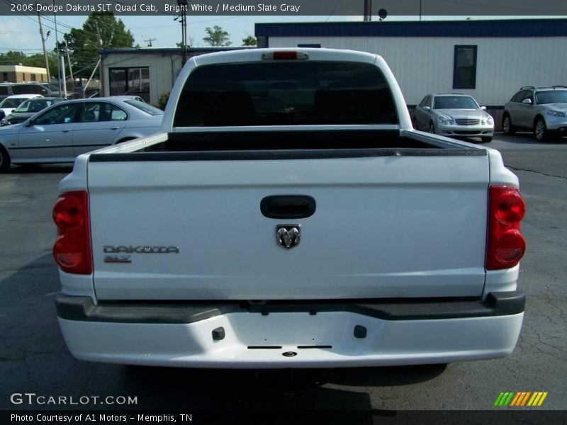Bright White / Medium Slate Gray 2006 Dodge Dakota SLT Quad Cab